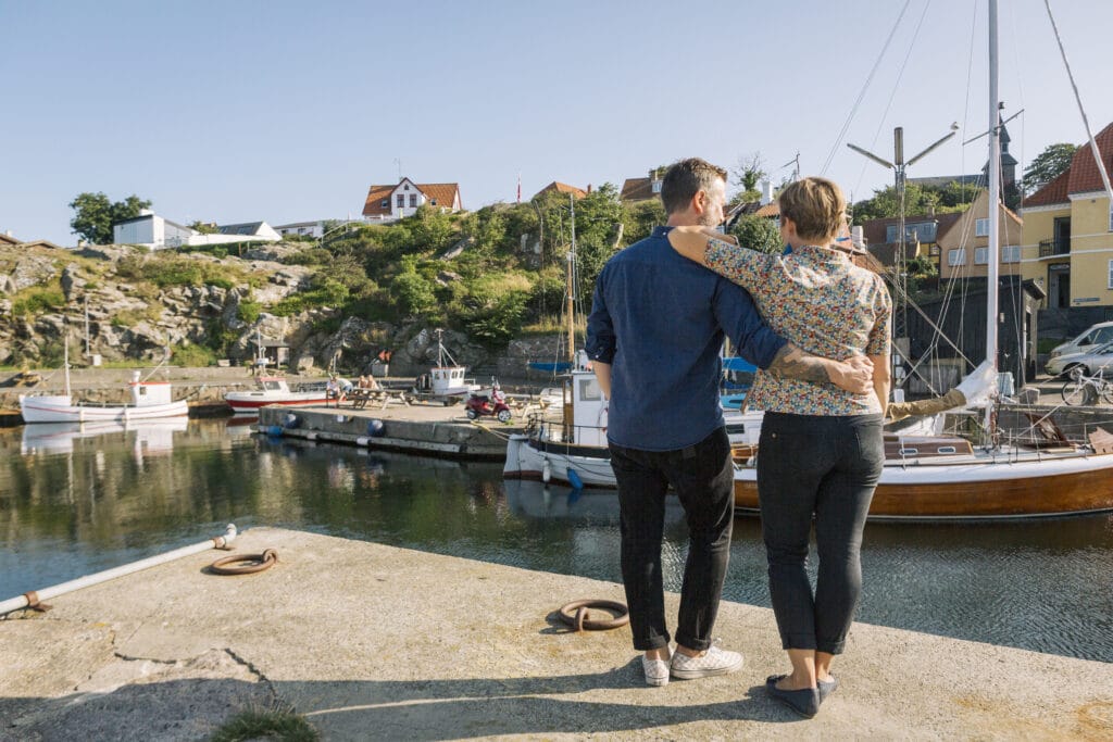 gåtur i gudhjem på bornholm