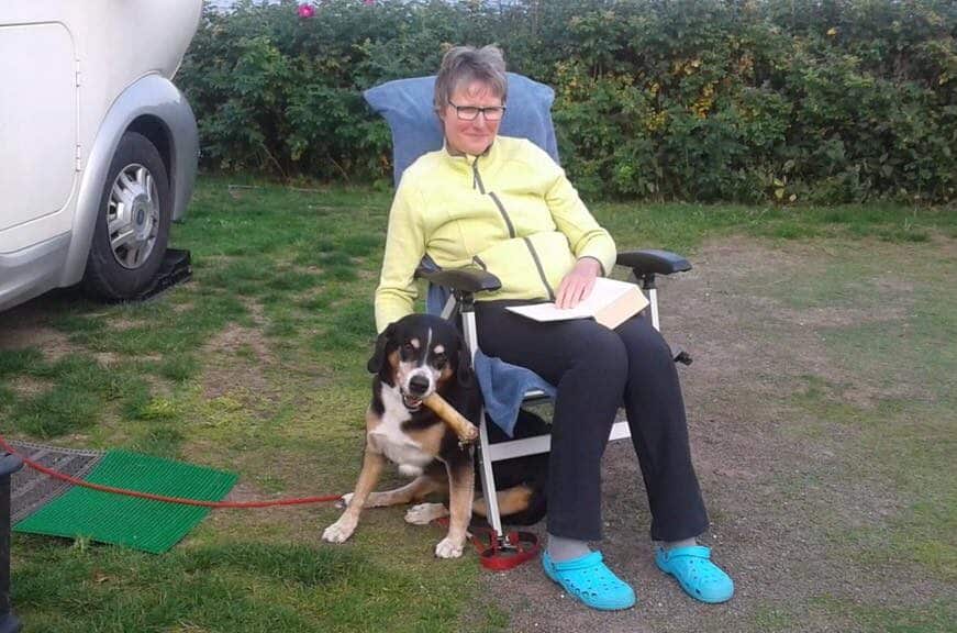 camping with dog