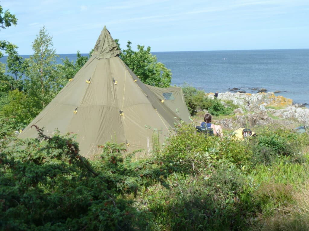 camping med telt